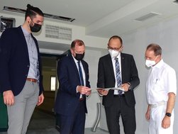 Palliativstation – Baustellenbesuch mit Staßfurts OB Sven Wagner