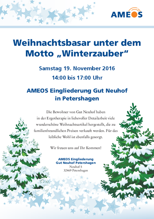 Weihnachtsbasar auf Gut Neuhof