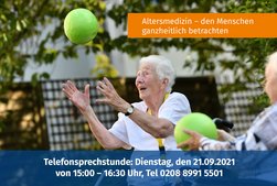 Telefonsprechstunde zur geriatrisch frührehabilitativen Komplexbehandlung