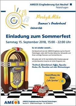 Back to the 50´s - Mit Schwung ins Sommerfest auf Gut Neuhof Petershagen tanzen...